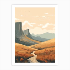 Overland Track Australia 1 Hiking Trail Landscape Art Print