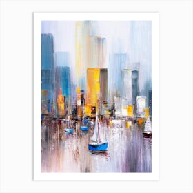 Cityscape Canvas Print Art Print