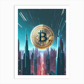 Bitcoin City Art Print