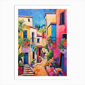 Byblos Lebanon 3 Fauvist Painting Art Print