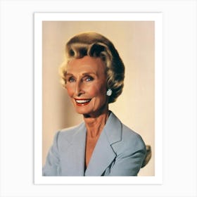 Cloris Leachman Retro Collage Movies Art Print