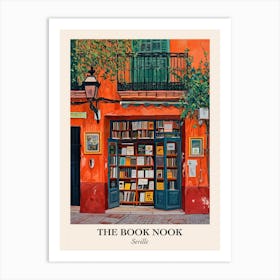 Seville Book Nook Bookshop 4 Poster Art Print