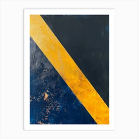 'Blue And Yellow' Art Print