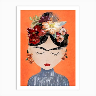 Frida Orange Art Print