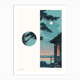 Yufuin Japan 3 Cut Out Travel Poster Art Print