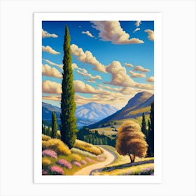 Tuscan Landscape Art Print