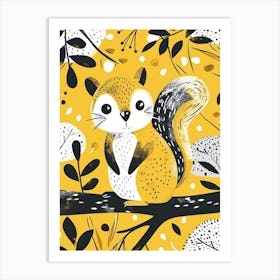 Yellow Chipmunk 4 Art Print