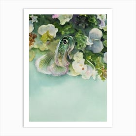 Cuttlefish Storybook Watercolour Art Print