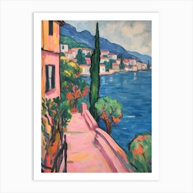 Lake Como Italy 2 Fauvist Painting Art Print