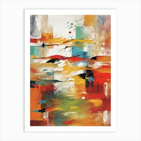 Colourful Abstract Art, Art Print Art Print