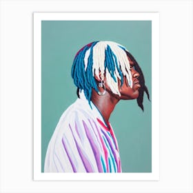 Chief Keef Colourful Illustration Art Print