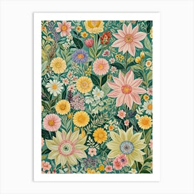 Floral Medley Art Print