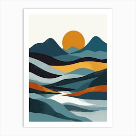 Scotland, Minimalism Art Print