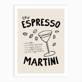 Espresso Martini Art Print