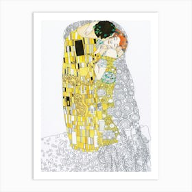 Kiss Klimt Art Print