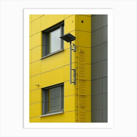 Yellow Building Stock Photo Art Print