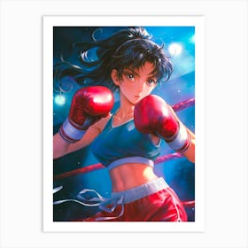 Boxing Girl Art Print