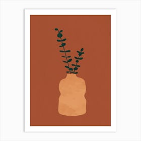 Plant In A Vase Art Print