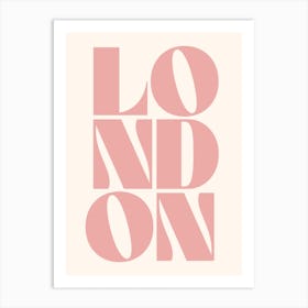 Pink London Art Print