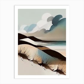 - Abstract Minimal Boho Beach 5 Art Print