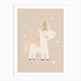 Little unicorn Art Print