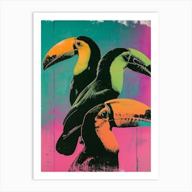 Toucan Pop Art Style 3 Art Print