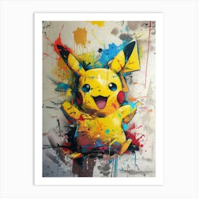 Pokemon Pikachu 7 Art Print