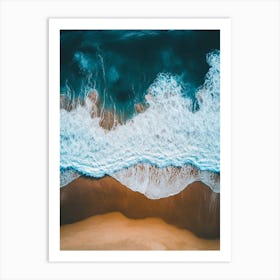 Aerial View Of A Beach 144 Art Print