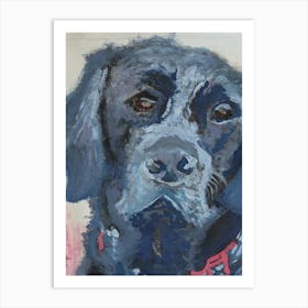 Black Labrador Retriever Art Print