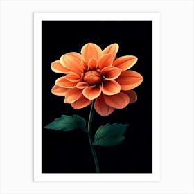 Dahlia Flower 12 Art Print