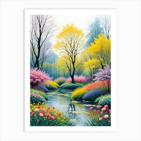 Springtime In The Park Art Print