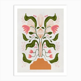 Floral Folk Art Art Print