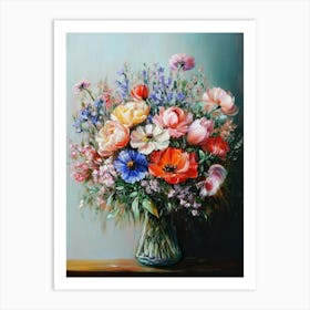 Flowers In A Vase 5 Art Print