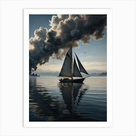 Sailboat On The Water Art Print