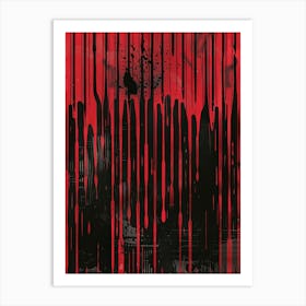 Blood Drips Art Print