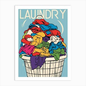 Laundry Basket 9 Art Print