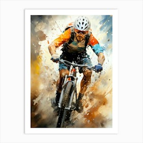 Mountain Biker 2 sport Art Print