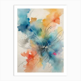 Abstract Watercolor Painting 13 Art Print