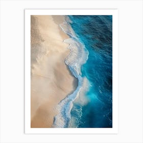 Sand Beach At Sunrise Art Print