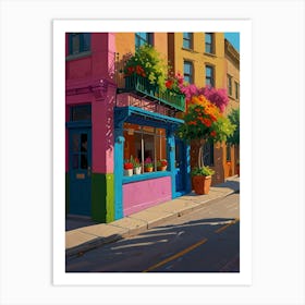 Street Scene Painting Art Print