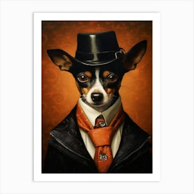 Gangster Dog Toy Fox Terrier 4 Art Print