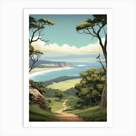 Otter Trail South Africa 1 Vintage Travel Illustration Art Print