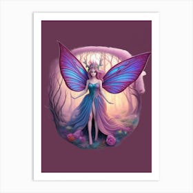 Fairy In The Forest ai art Art Print