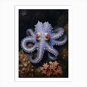 Star Sucker Pygmy Octopus Illustration 9 Art Print