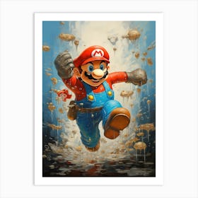 Mario Bros 48 Art Print