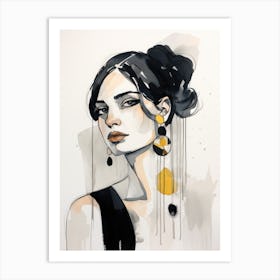 Woman in Fashion Art Print