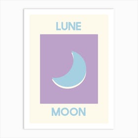 Lune Moon Art Print