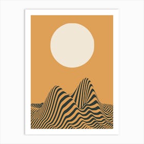 Desert Sand Wave Art Print