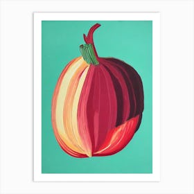 Rhubarb Bold Graphic vegetable Art Print