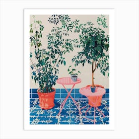 Two Potted Plants 3 Art Print